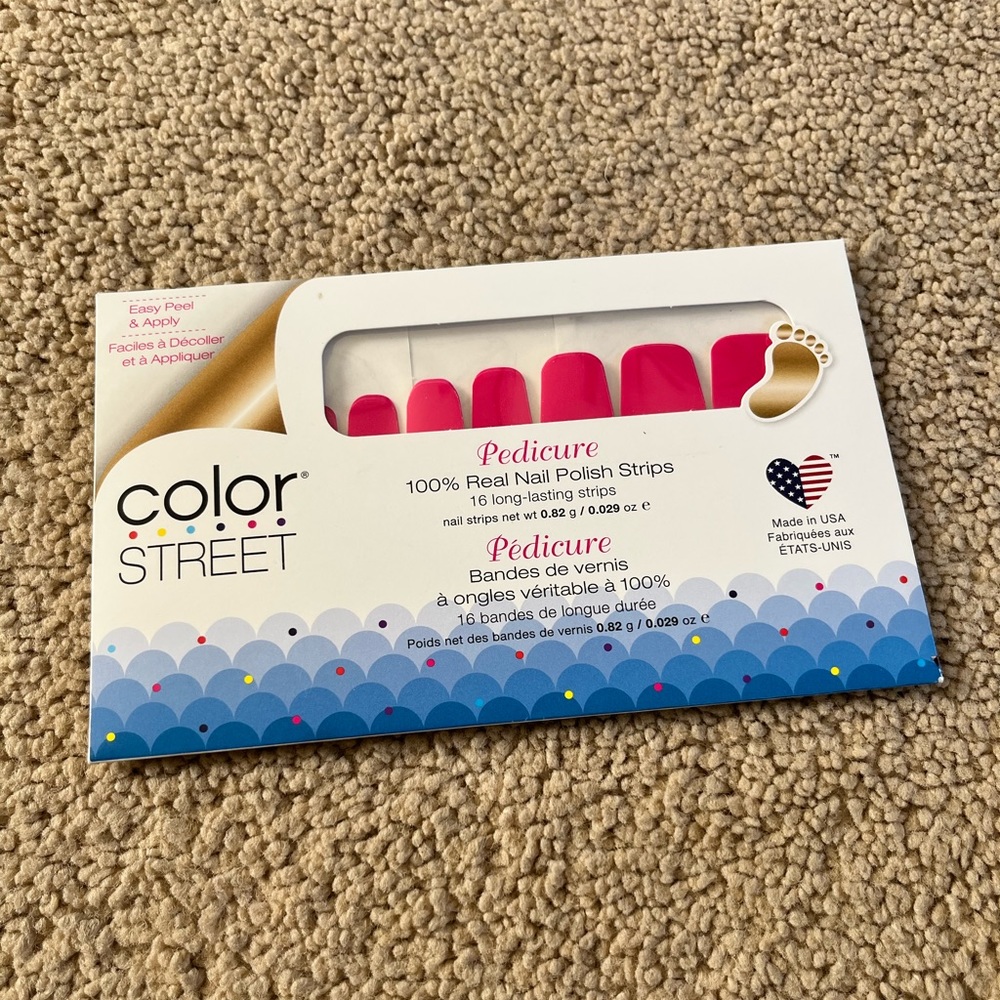 1 set pedicure nail strips